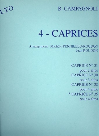 Caprice no.35 pour 4 altos 4 parties