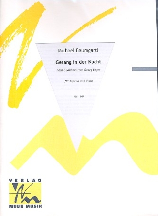 Gesang in der Nacht fr Sopran und Viola Partitur und Stimme