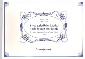 2 geistliche Lieder fr Mezzosopran (Sopran) und Orgel