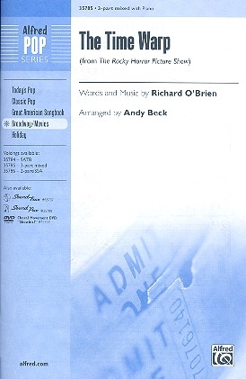The Time Warp for mixed chorus (SAM) and instruments vocal score