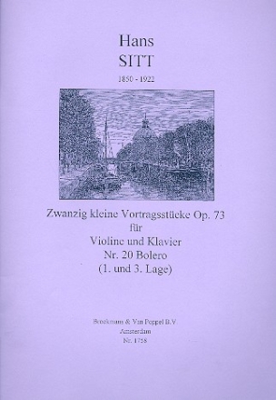 Bolero op.73,20 fr Violine und Klavier