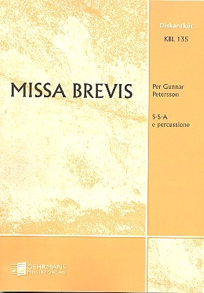 Missa brevis for female chorus and percussion score