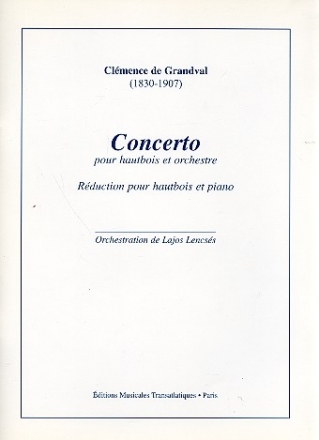 Concerto pour hautbois et orchestre pour hautbois et piano