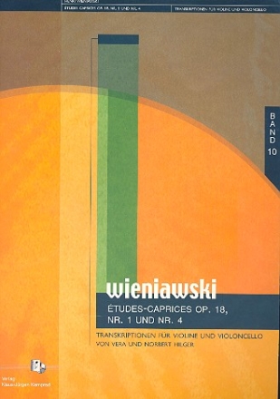 tudes-Caprices op.18,1 und op.18,4 fr Violine und Violoncello Partitur und Stimmen