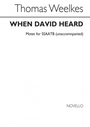 When David heard for mixed chorus a cappella score,  archive copy