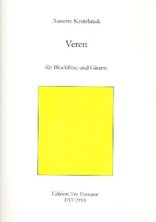 Veren fr Blockflte (wechselnd Sopranino, Alt, Bass) und Klavier