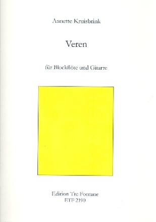 Veren fr Blockflte (wechselnd Sopranino, Alt, Bass) und Klavier