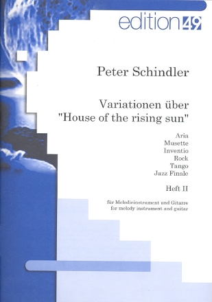 Variationen ber House of the Rising Sun Band 2 fr Melodieinstrument und Gitarre Partitur und Stimme