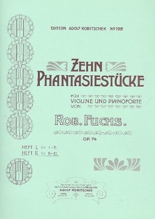 10 Fantasiestcke op.74 Band 2 (Nr.6-10) fr Violine und Klavier