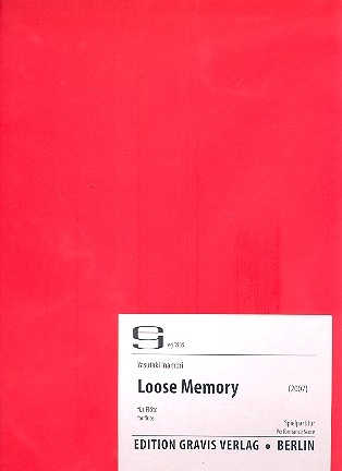 Loose Memory fr Flte Spielpartitur