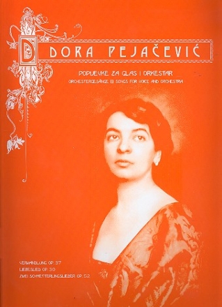 4 Songs - for voice and orchestra score (dt/kroat)