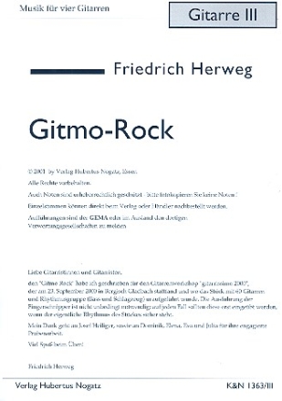 Gitmo Rock fr 4 Gitarren Gitarre 3