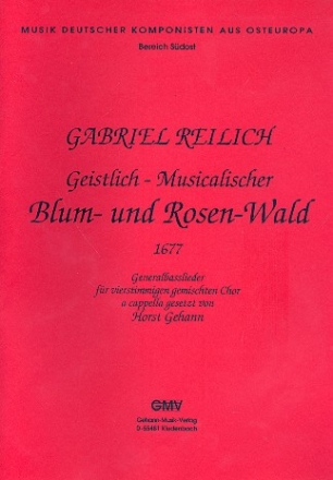 Geistlich-Musicalischer Blum- und Rosenwald fr gem Chora cappella, Partitur