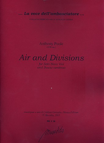 18 Airs and Divisions on a G for bass viol and Bc partitura