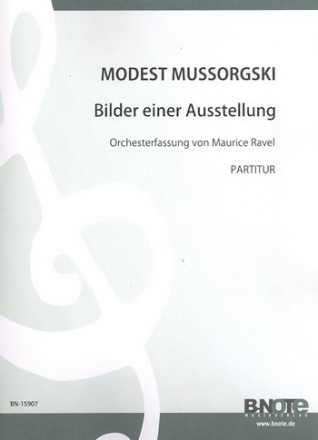 Bilder einer Ausstellung fr Orchester Partitur,  Reprint