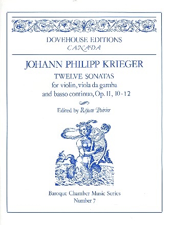 12 Sonatas op.2 nos.10-12  for violin, viola da gamba and bc score and parts