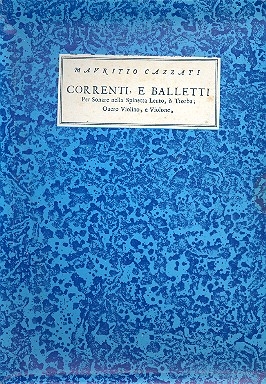 Correnti e balletti facsimile