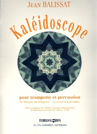 Kaleidoscope pour trompette et percussion 2 partitions