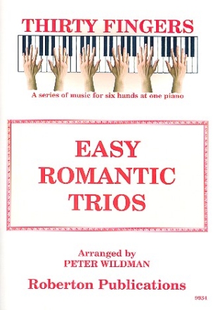 Easy romantic Trios for piano 4 hands score