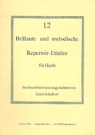 Brilliante und melodische Repertoir-Etden fr Harfe