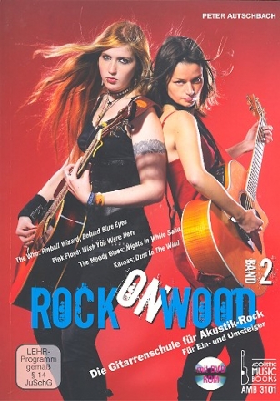 Rock on Wood Band 2 (+DVD-ROM) fr Gitarre mit Noten, Tabulatur, Akkorden