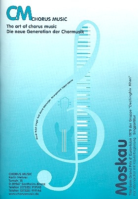 Moskau fr Mnnerchor a cappella Partitur