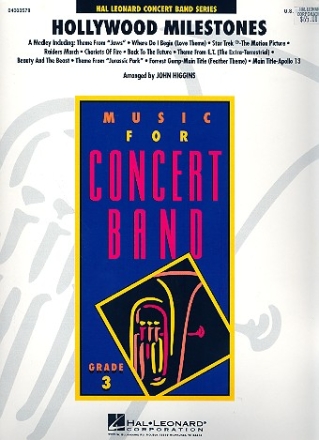 Hollywood Milestones: for concert band score and parts