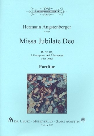 Missa jubilate Deo fr gem Chor und Instrumente Partitur