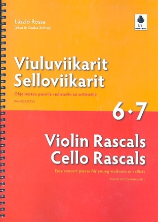 Violin / Cello Rascals Heft 6 und 7 Klavierbegleitung