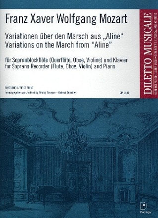 Variationen ber den Marsch aus Aline fr Sopranblockflte (Flte/Oboe/Violine) und Klavier