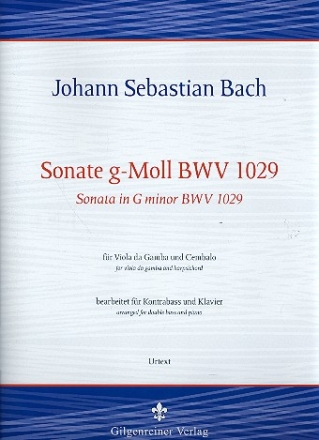 Sonate g-Moll BWV1029 fr Viola da Gamba und Cembalo fr Kontraba und Klavier