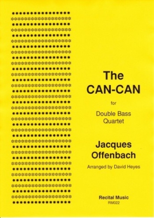 The Can-Can for 4 double basses score and parts