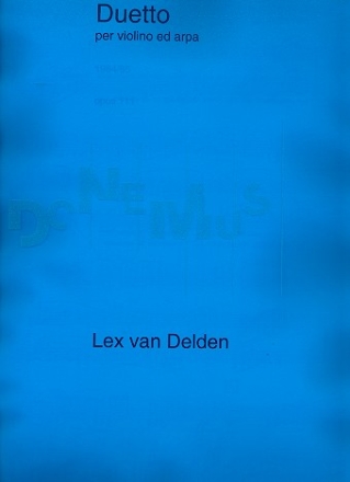 Duetto op.111 for violin and harp score and part