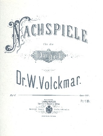 Nachspiele Band 5 op.141 f�r Orgel