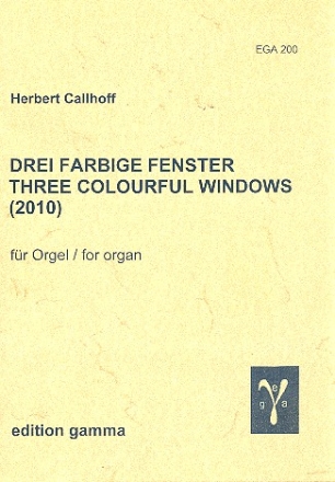 Drei farbige Fenster fr Orgel