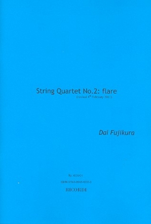 String Quartet no.2 (Flare) score