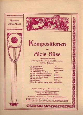 Herbstblumen f�r 2 Konzertzithern Stimmen