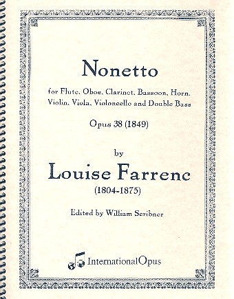 Nonetto in e flat Major op.38 for flute, oboe, clarinet, bassoon, horn string trio, double bass score and parts