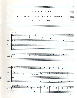 Scapulis suis for mixed chorus and organ score (la)