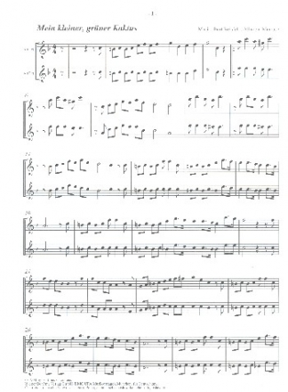 3 Lieder der Comedian Harmonists fr 4 Blockflten (AATB) Spielpartitur Altblockflten 1 und 2