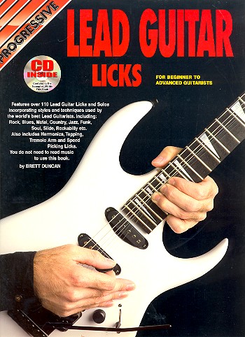 Progressive Lead Guitar Licks (+Audio-Online) for guitar/tab