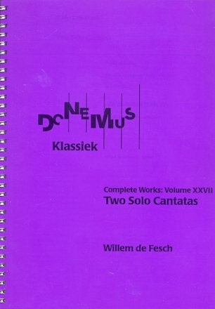 2 Solo Cantatas for alto and instruments score and parts