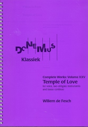 Temple of Love for voice, 2 instruments and Bc score and parts