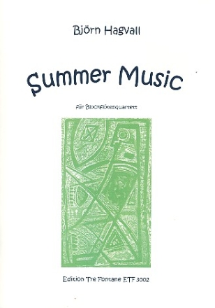 Summer Music fr Blockfltenquartett Partitur