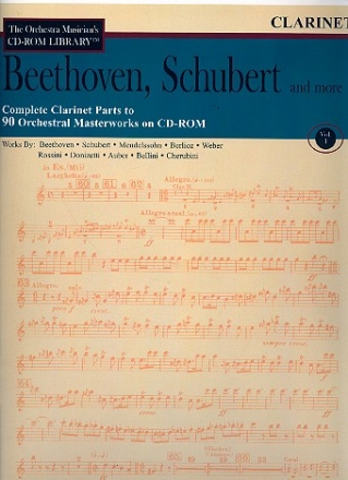 Beethoven, Schubert and more - Clarinet Parts CD-ROM