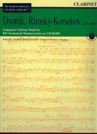 Dvork, Rimski-Korsakow and more - Clarinet Parts CD-ROM
