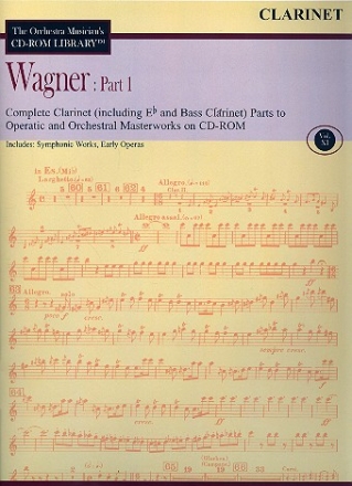 Wagner vol.1 - Clarinet Parts CD-ROM
