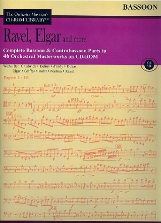 Ravel, Elgar and more - Bassoon Parts CD-ROM