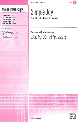Simple Joy for mixed chorus and piano score