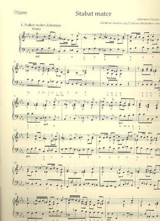Stabat mater  fr Sopran, Alt, Streicher und Bc Orgel